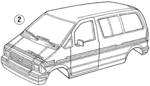 E69Z1120000A - Body: Stripe Tape for Ford: Aerostar Image