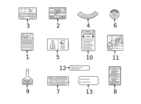 Labels for 2010 Mazda CX-7 #0