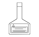 GMN457K93 - Body: Air Bag Label for Mazda: 2, 3, 5, 6, CX-3, CX-5, CX-7, CX-9, RX-8 Image