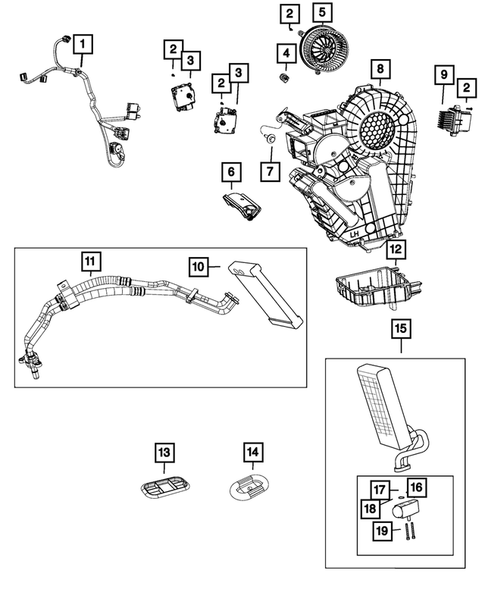 Air Conditioner and Heater Units for 2018 Chrysler Pacifica #1