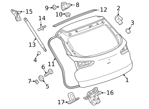 Liftgate for 2024 Chevrolet Trailblazer #0