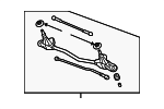 2007-2008 Honda Fit - Link Front Wiper