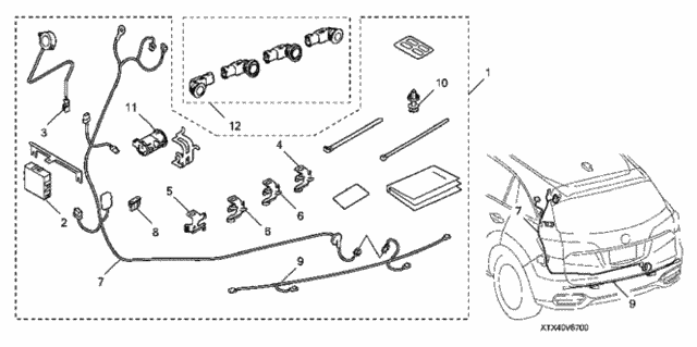 Back-UP Sensors for 2016 Acura RDX #0