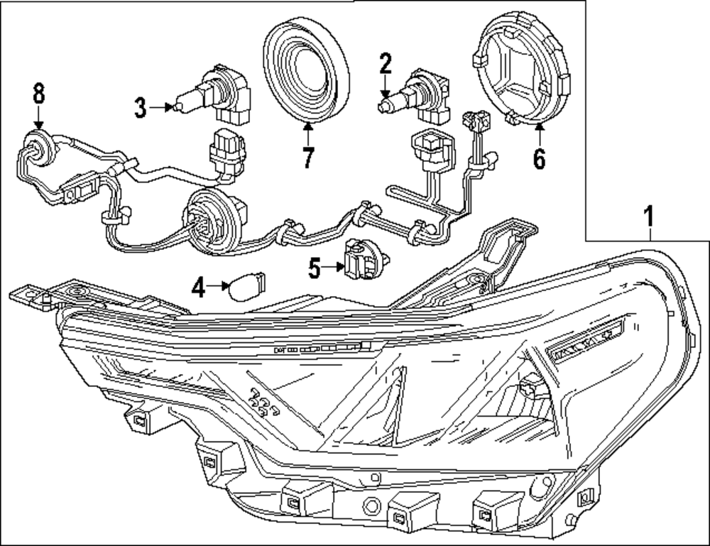 2023-2025 Chevrolet Colorado Headlamp Assembly 85045266 | Capital Chevy ...