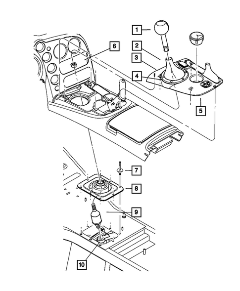 Gearshift Controls and Related Parts for 2008 Dodge Viper #0