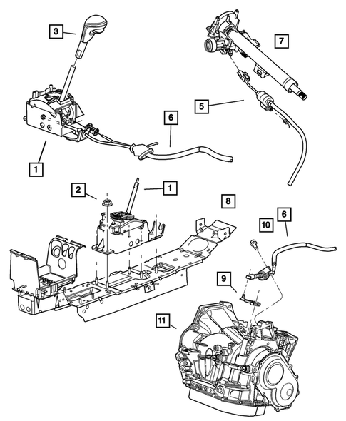 Gearshift Controls for 2006 Chrysler Sebring #0