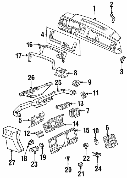 Cluster & Switches for 1990 Chevrolet C1500 | Chevy Parts Pros