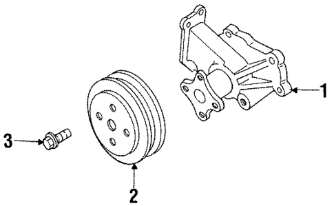 Water Pump for 1997 Nissan Sentra #0