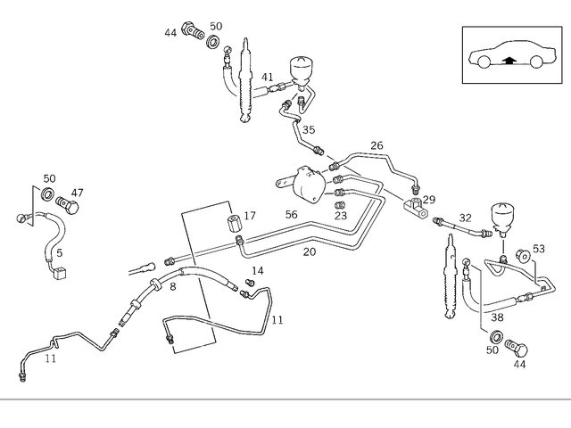2109971382 - : Hose for Mercedes-Benz Image