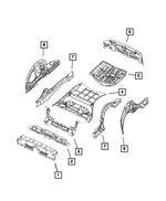 68087134AC - Body Sheet Metal Except Doors: Rear Wheelhouse Panel, Right for Chrysler: 300 | Dodge: Challenger, Charger Image