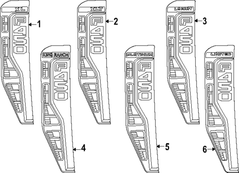 Exterior Trim - Fender for 2024 Ford F-450 Super Duty #1