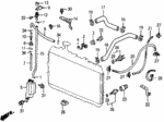 17724102700 - Electrical/Exhaust/Heater/Fuel: CLIP, SUB-TANK HOSE for Honda Image