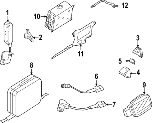 Electrical Components for 2022 Porsche Cayenne #1