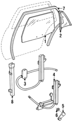 35013342 - Body: Movable Glass for Dodge: Monaco Image