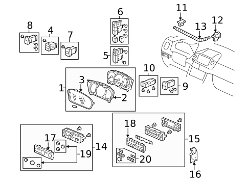 Controls for 2007 Honda Pilot #0