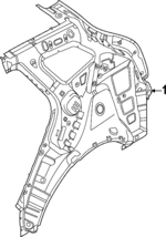 71601CH020 - Body: Inner Quarter Panel for Kia: Sportage Image