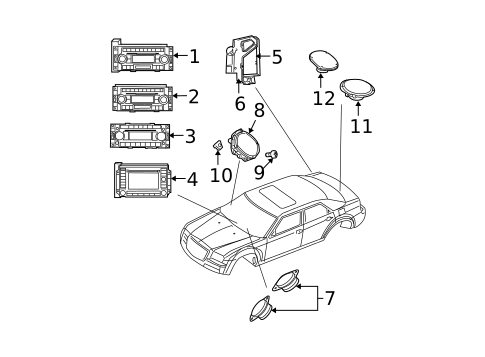 Sound System for 2007 Dodge Magnum #0