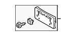 5211453240 - Body: License Bracket for Lexus: IS200t, IS250, IS300, IS350 Image