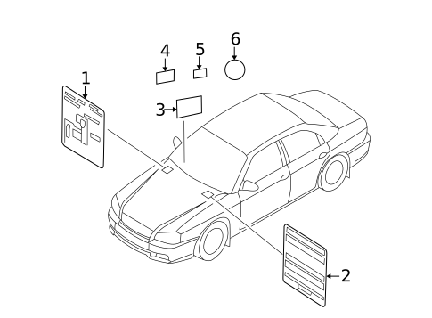 Labels for 2001 Kia Optima #0