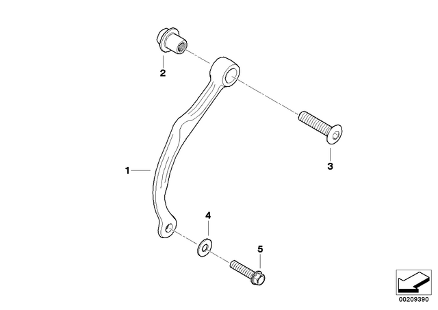 36317717948 - : Countersunk Head Screw - M8X25-10.9 for BMW-Motorrad Image