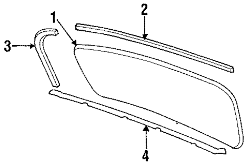 Glass & Hardware - Back for 1988 Chrysler New Yorker #0