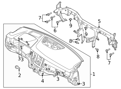 Instrument Panel for 2019 Volvo XC40 #3