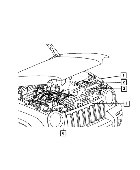 Under Hood for 2007 Jeep Liberty #0