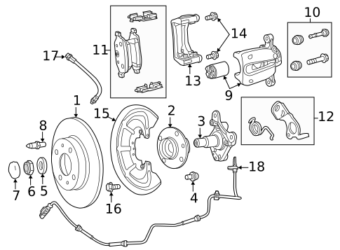 Rear Brakes for 2019 Fiat 500L #0