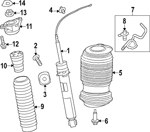 Shocks & Components for 2025 Acura MDX #0