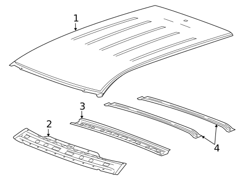 Roof & Components for 2012 Cadillac SRX #0
