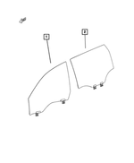 68104584AD - Glass: Front Door Glass, Right for Jeep: Cherokee Image