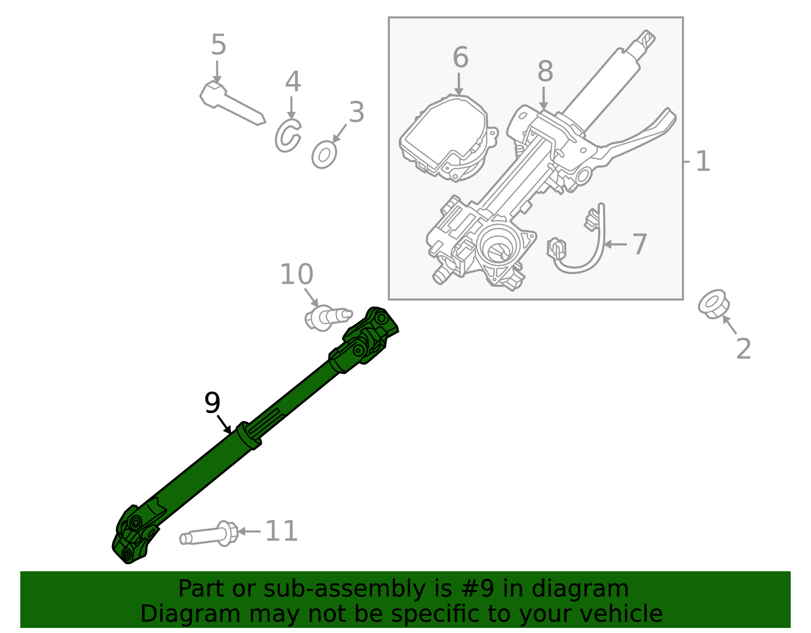 56400-R0000 - Intermediate Shaft 2022-2026 Kia Carnival | Kia.Parts Store