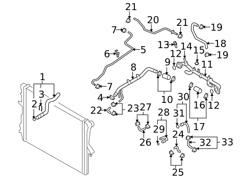 Hoses & Lines for 2010 Audi Q7 #1