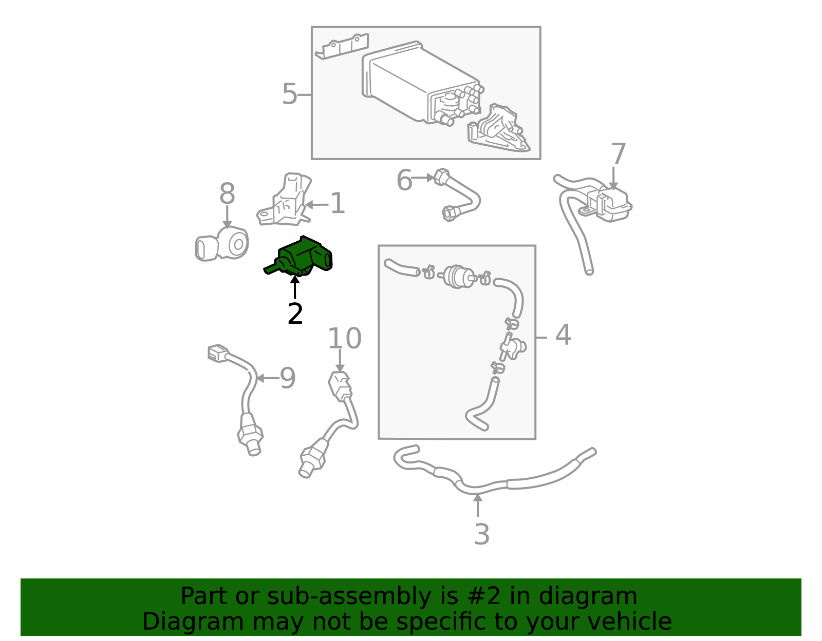 Toyota OEM Valve, Duty Vacuum Switching 90910-AC001 | Toyota OEM