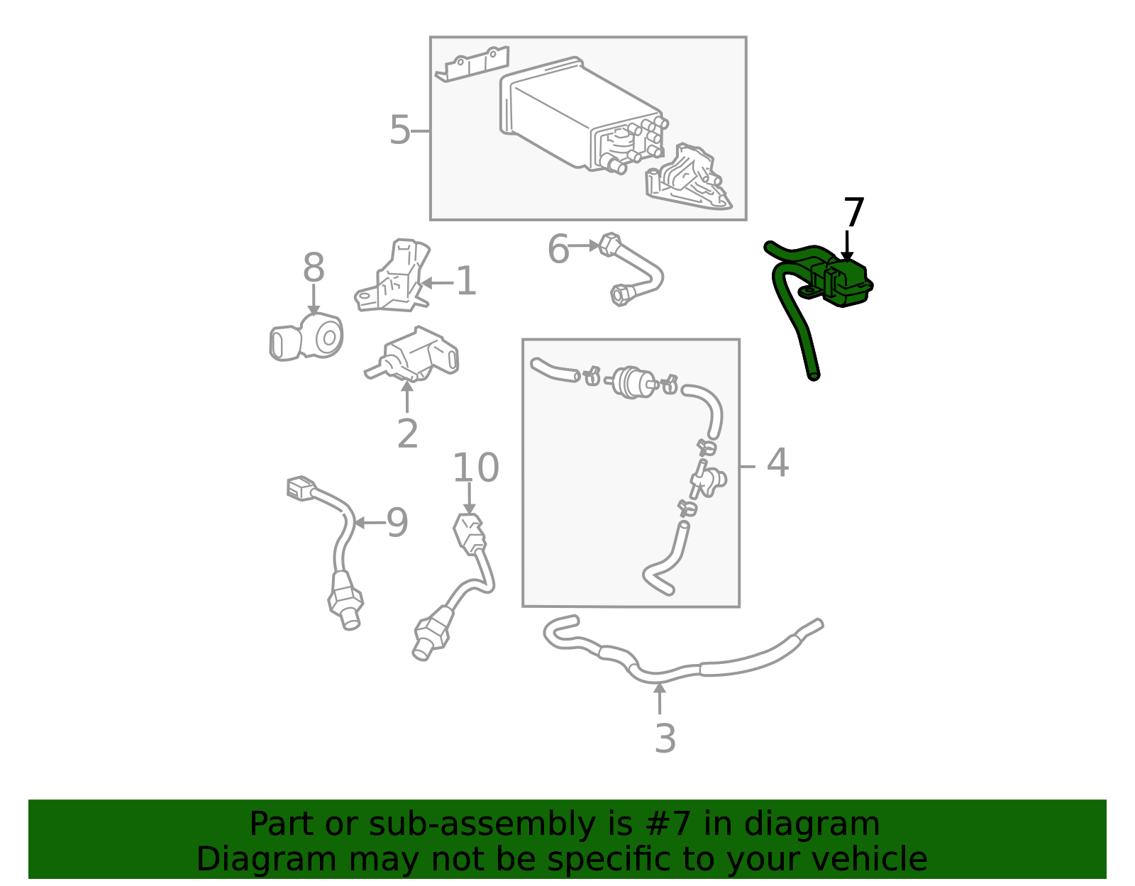 77746-04010 - Vapor Canister Filter 2005-2012 Toyota Tacoma