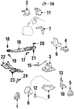 1236174020 - Engine: Front Mount for Toyota Image image
