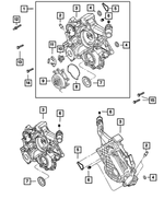 6505293AA - 3.7L Gas; Engine: Double Ended Stud, Mounting for Mopar Image