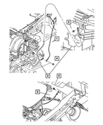 56038680AA - Electrical: Ground Strap for Jeep: Commander, Grand Cherokee Image