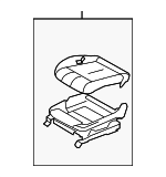87350JK60A - Body: Lower Seat Assembly for INFINITI: G35 Image
