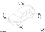 66209826964 - : Ultrasonic Sensor, Sophisto Gray for BMW Image