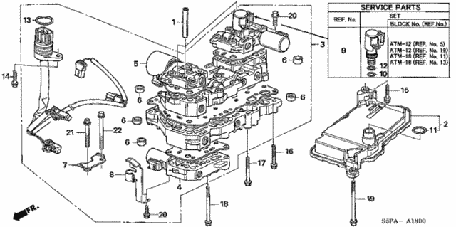 CVT Valve Body (CVT) for 2005 Honda Civic #0