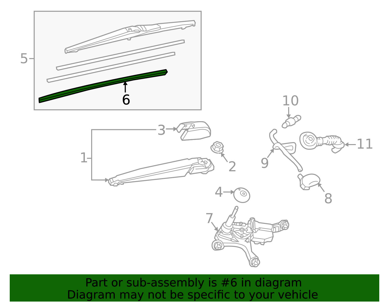 85214-42040 - Wiper Blade Insert 2010-2025 Lexus | Longo