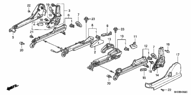 Front Seat Components (2) for 1990 Honda Civic #0