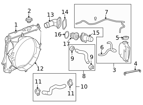 Radiator & Components for 2006 Isuzu i-350 #0