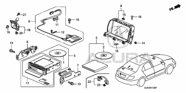 Navigation System for 2012 Acura RL #0