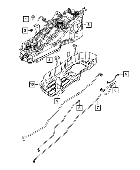 Fuel Tank for 2010 Jeep Liberty #0