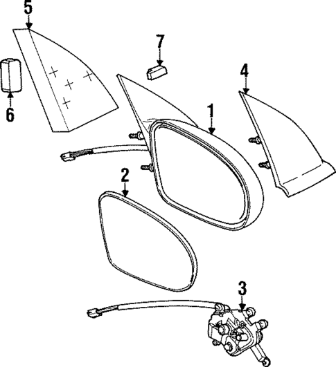 Mirrors for 2000 Saturn SL1 #0
