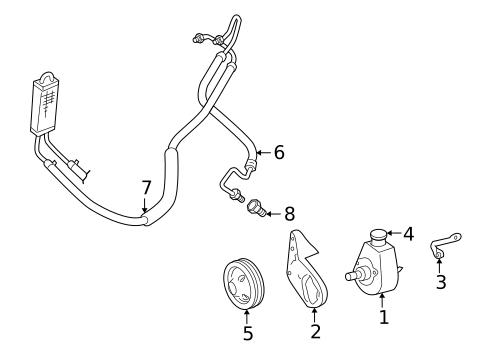 Pump & Hoses for 1998 Dodge B3500 #0