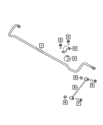V4766866AA - Rear Suspension: Stabilizer Bar Link, Value Line for Chrysler: 300, Pacifica | Dodge: Challenger, Charger, Magnum Image