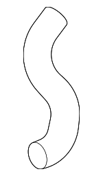 1728261BA01 - : Air Inlet Pipe for Acura Image